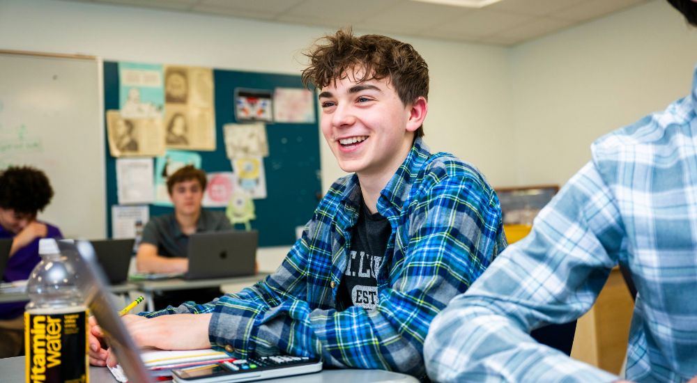 Student in academic classes at SLS.