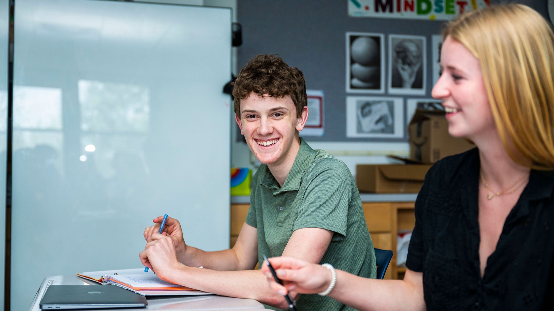 Students in academic classes at SLS.